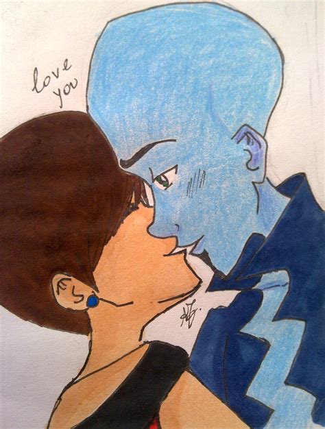 megamind and roxanne|megamind and roxanne kiss.